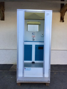 extérieur cabine sanitaire confort